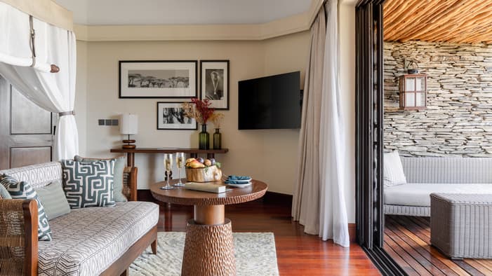 Room interior at Four Seasons Safari Lodge Serengeti