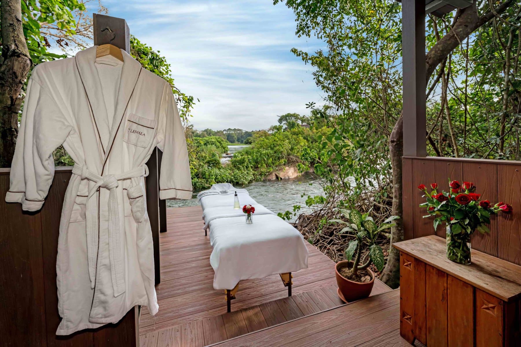 Room and balcony at Lemala Wildwaters Lodge