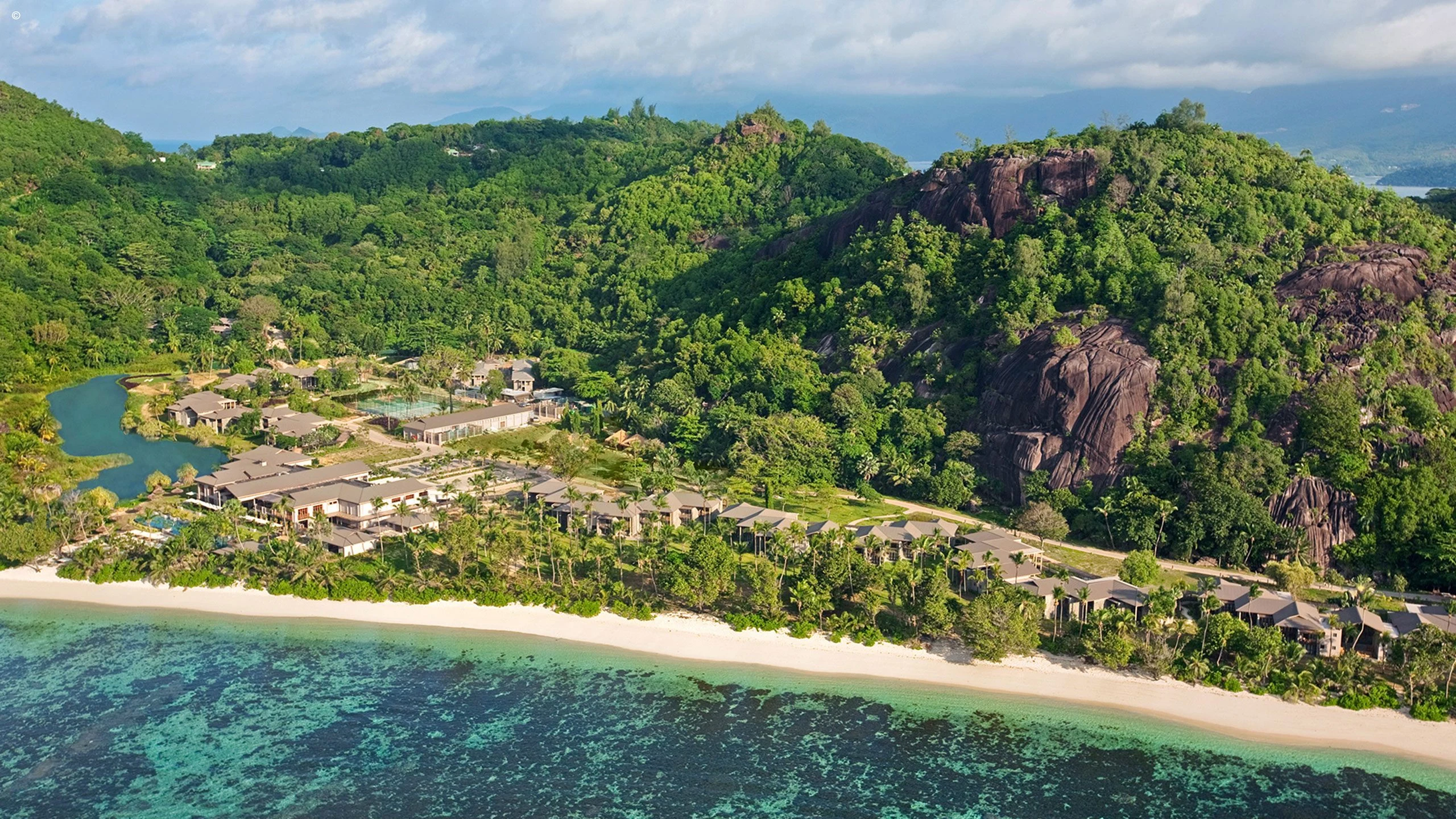 Tropical resort coast