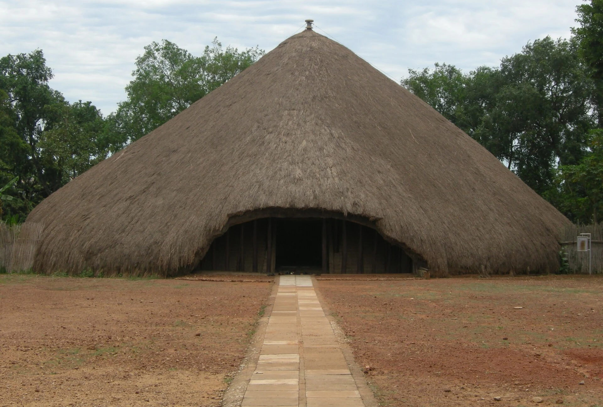 The great thatched royal tomb house at the Kasubi Tombs in Kampala