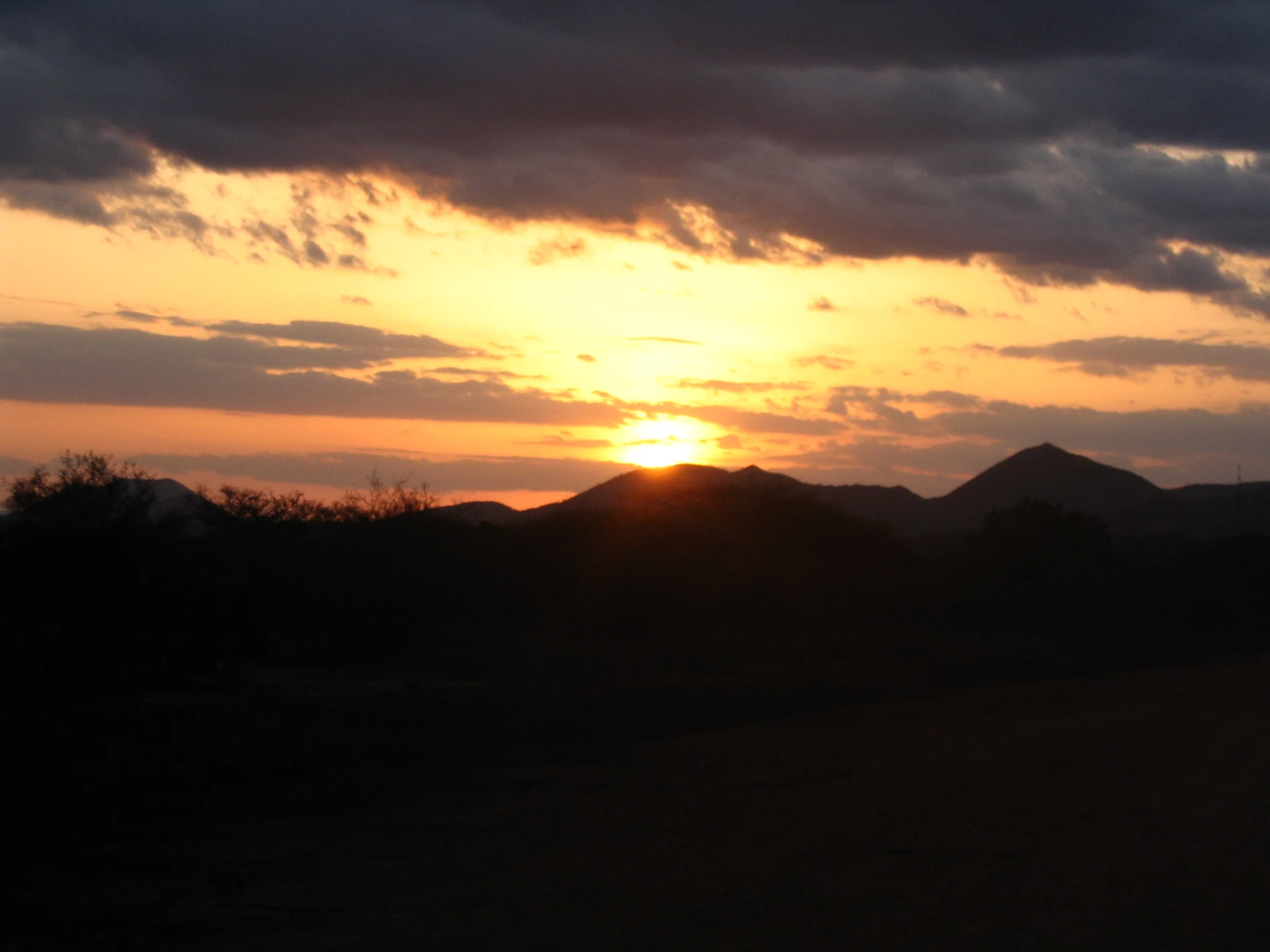 Sunset over Tsavo West National Park