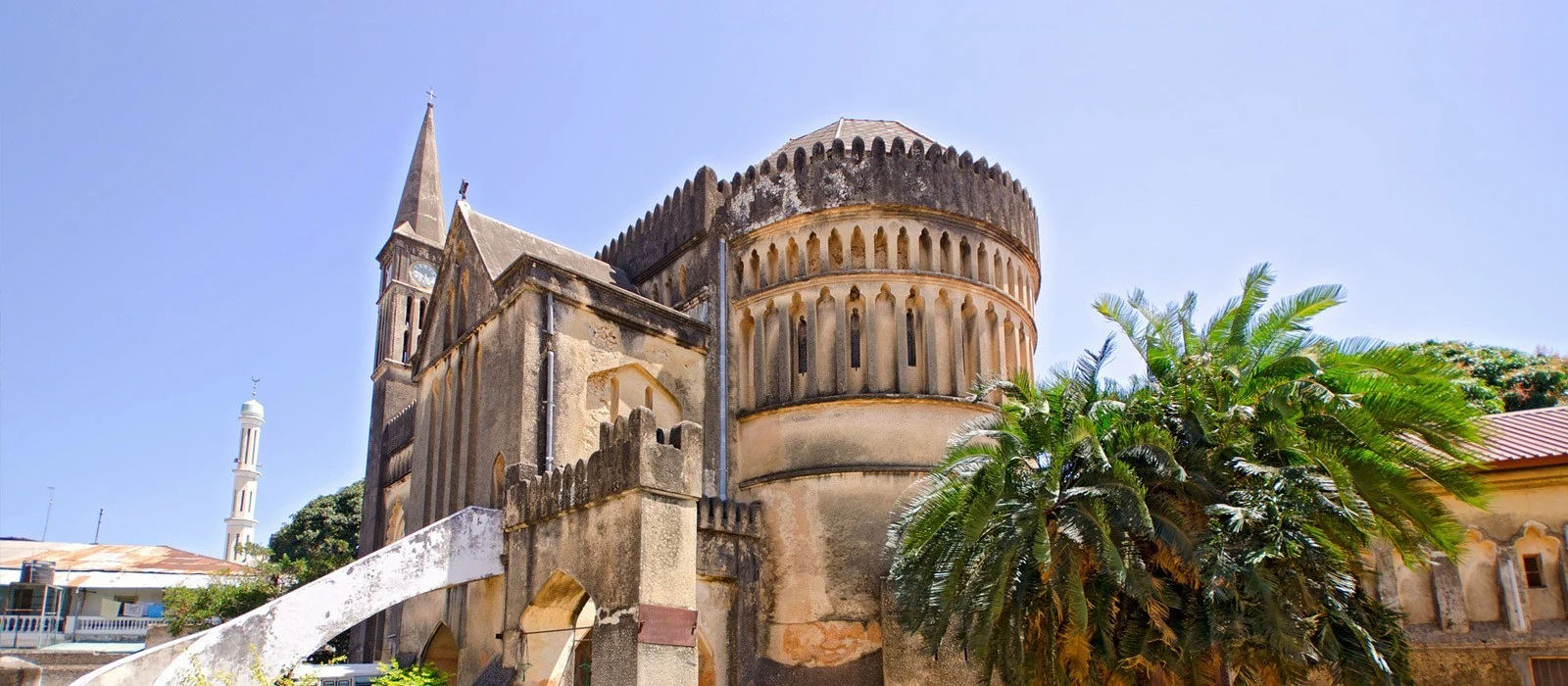 The Anglican Christ Church Cathedral on the old slave market site in Stone Town