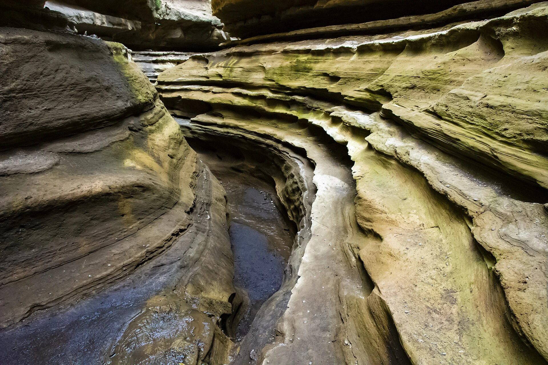 The narrow gorge in Hell's Gate National Park