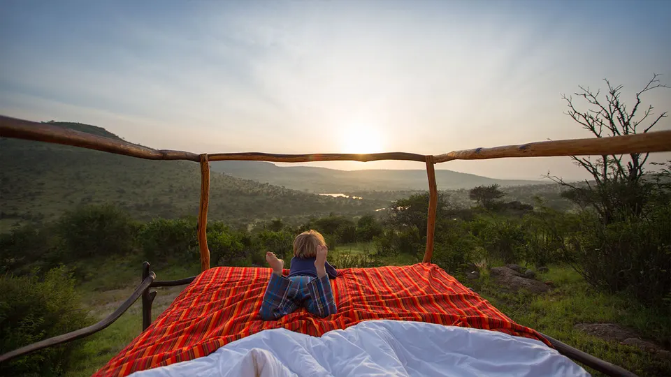 Loisaba Star Beds outdoor sleeping deck
