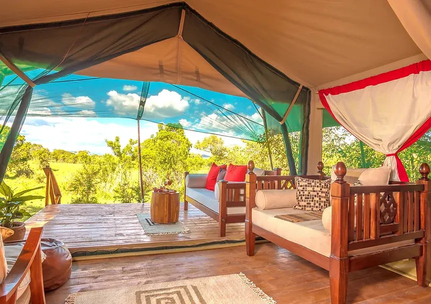 Losokwan tent bedroom and veranda