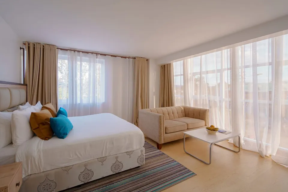 The Warwick Hotel Family Room interior; full bed allocation not visible