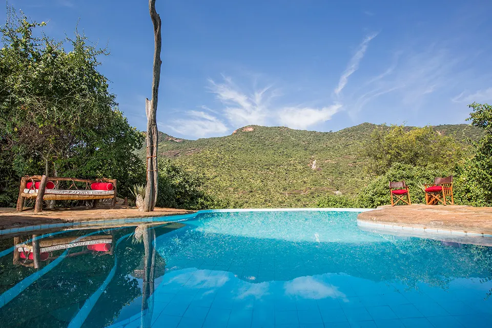 Il Ngwesi swimming pool