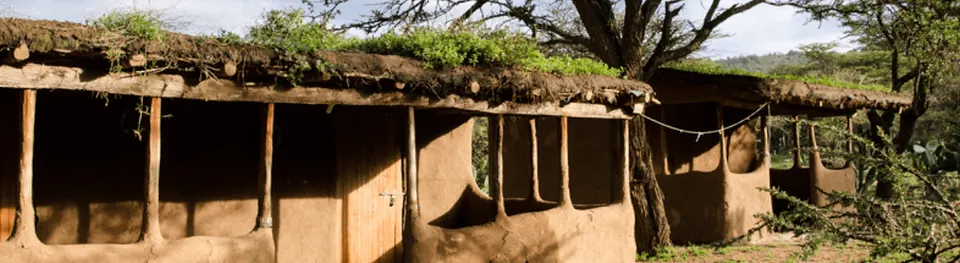 Maji Moto traditional cottages and shared terrace