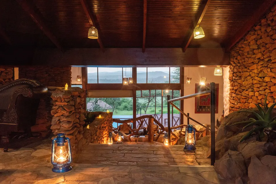 Common areas built around rock at Serengeti Simba