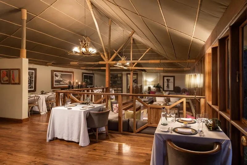 Dining and lounge tent