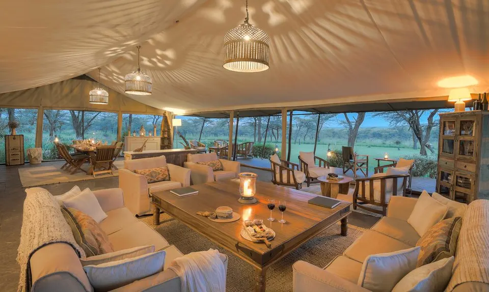 Kicheche Bush Olare communal lounge and dining tent