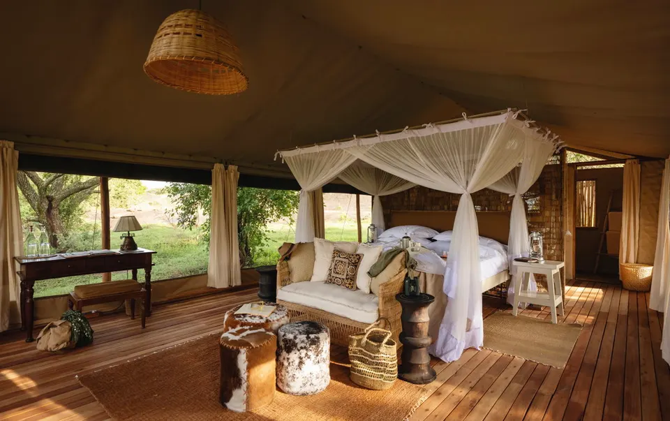 Current Nomad Kusini tent bedroom