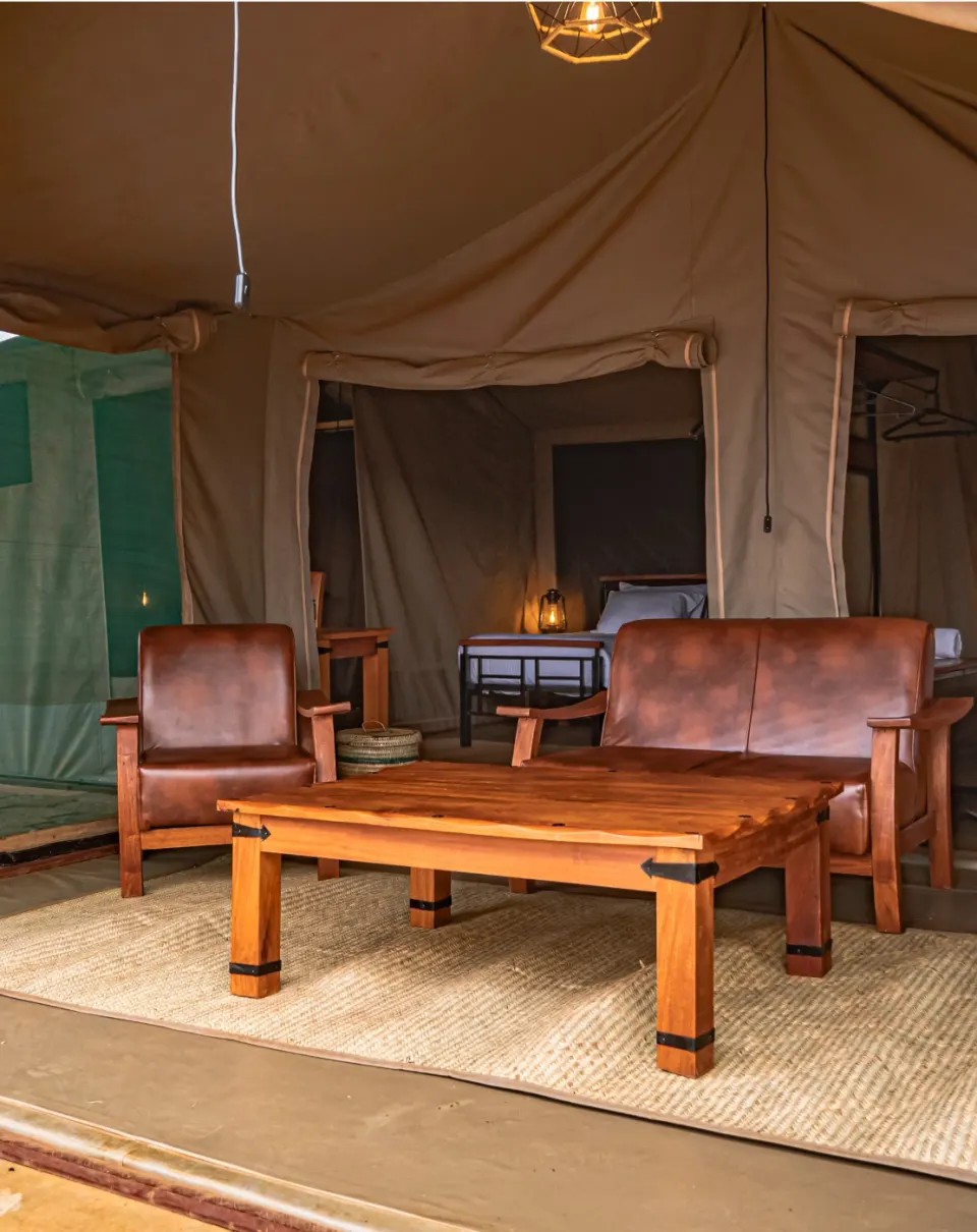 Family Tent sitting room