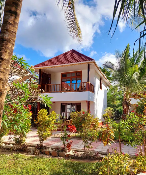 Queen of Sheba accommodation building and gardens