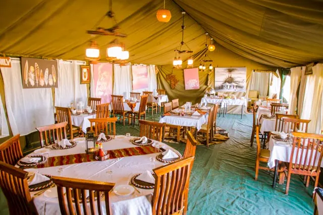Ndutu Heritage dining tent