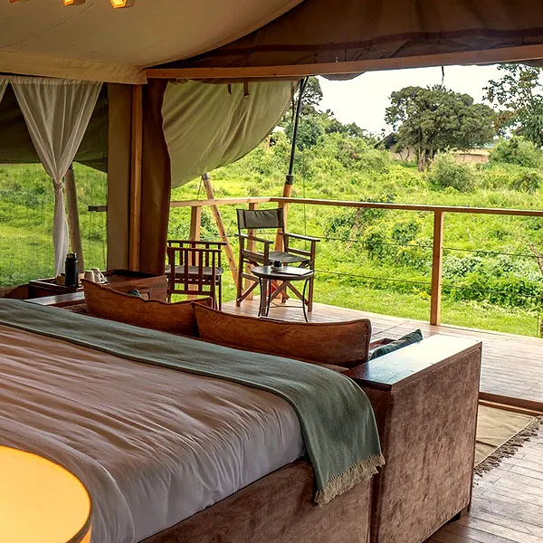 Guest tent and veranda