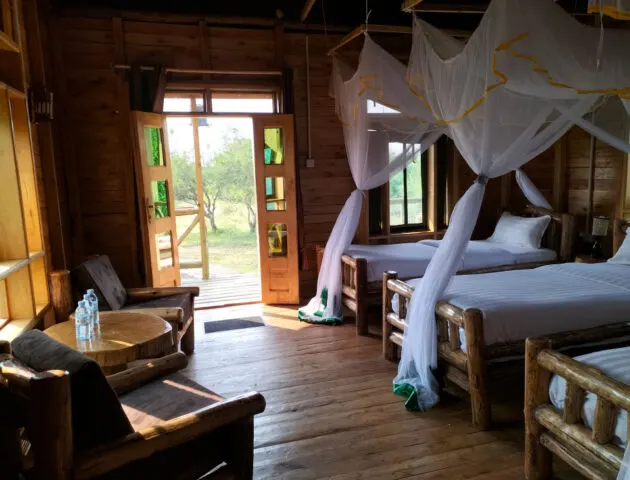 Triple cottage interior
