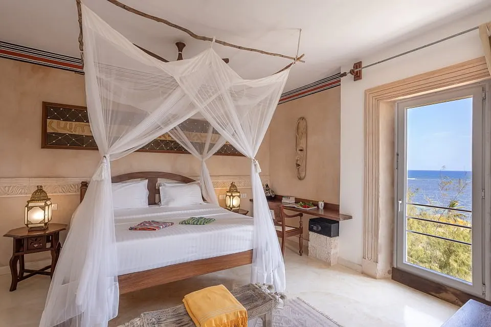Top Tower bedroom and sea outlook