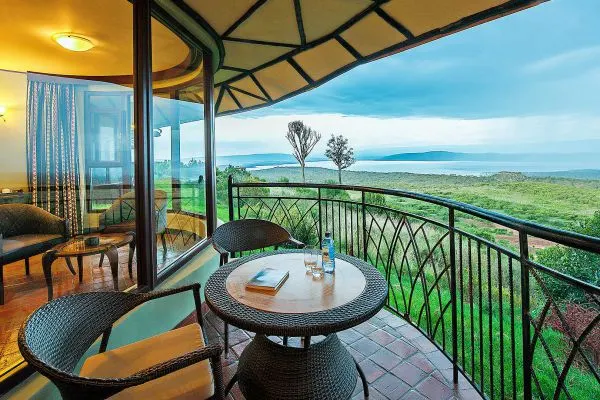 Lake Nakuru Sopa room balcony and lake view