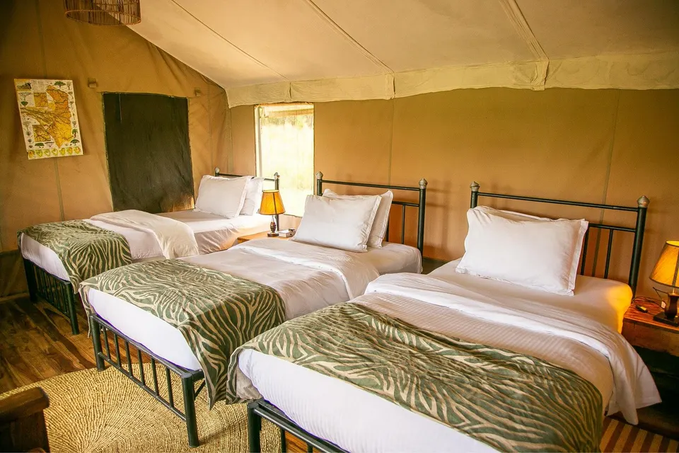 Kontiki Central twin-bedroom configuration
