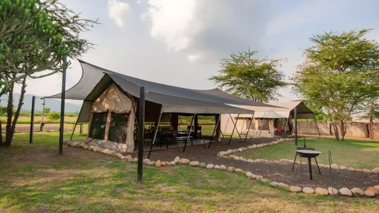 Private kitchen/mess tent exterior