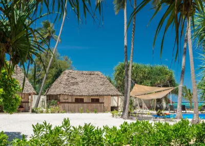 Beachfront bungalow exterior