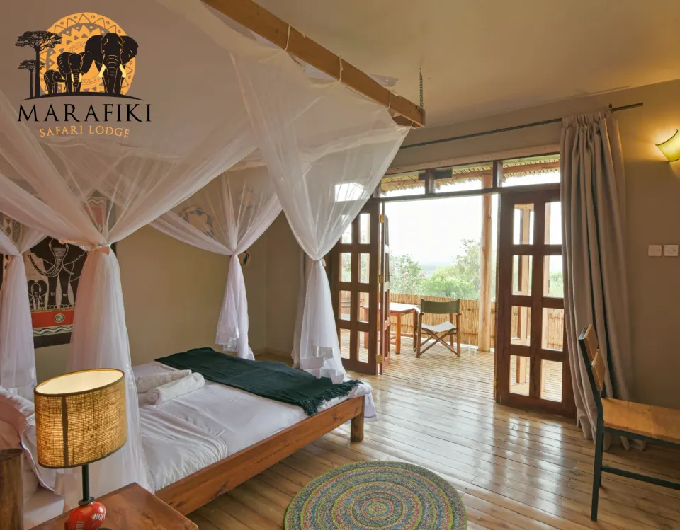 Safari cottage bedroom