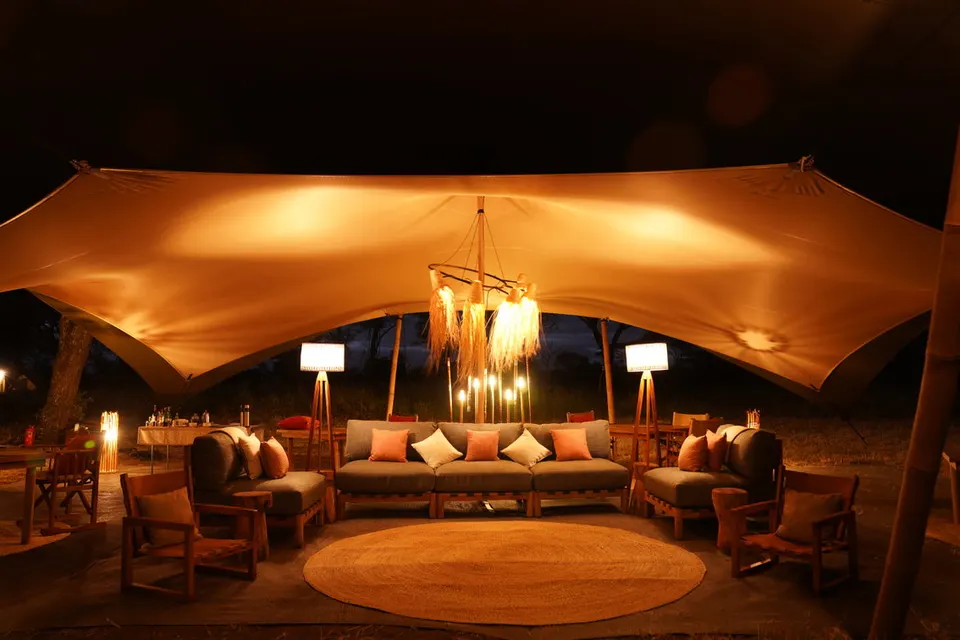 Little Green mess tent interior