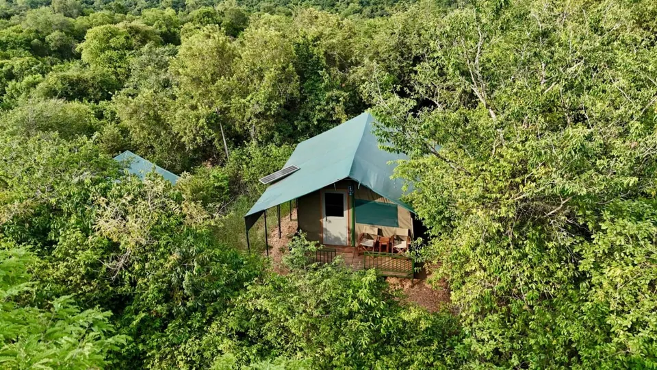 Tented accommodation exterior