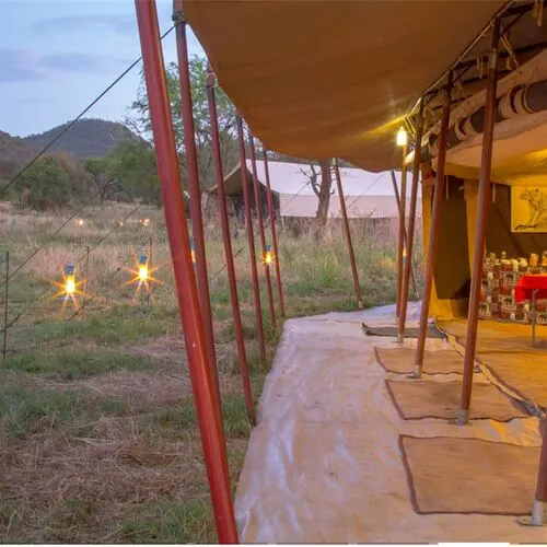 Dining tent veranda