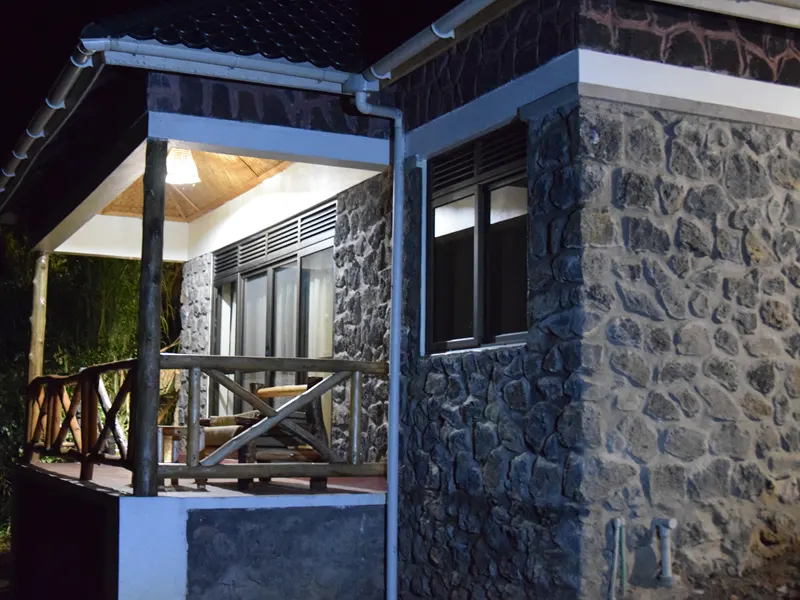 Bwindi Jungle Lodge cottage exterior under former name