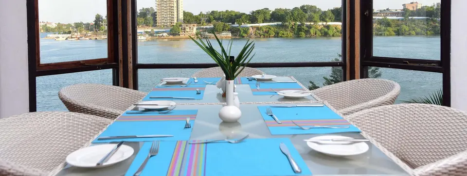 CityBlue Creekside dining overlooking Tudor Creek