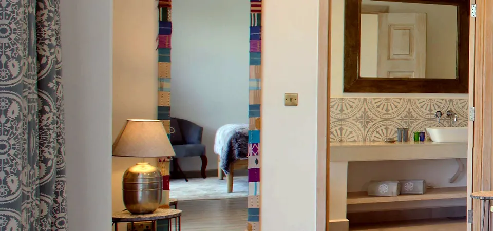 Bedroom and bathroom arrangement