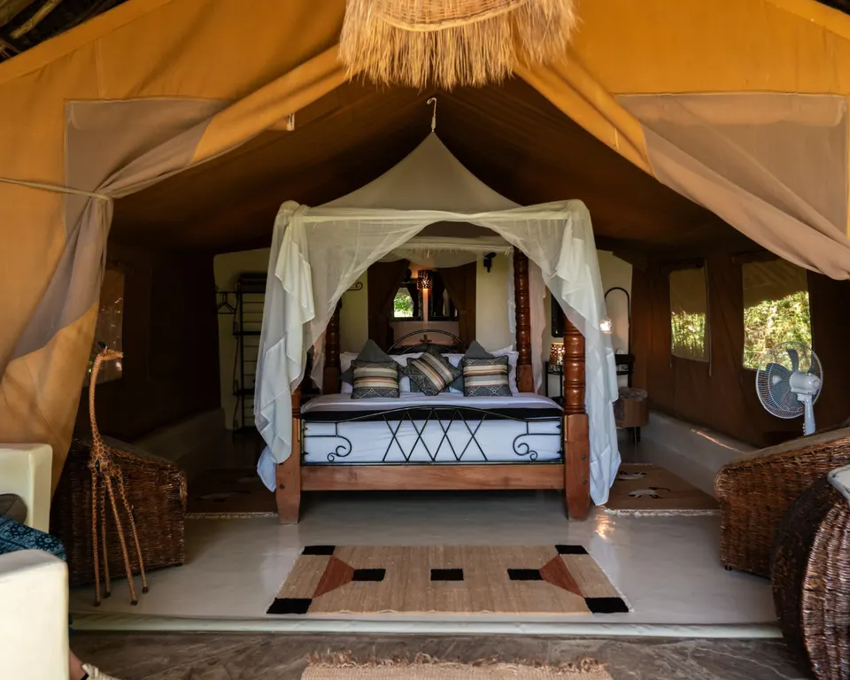 Double Tent bedroom