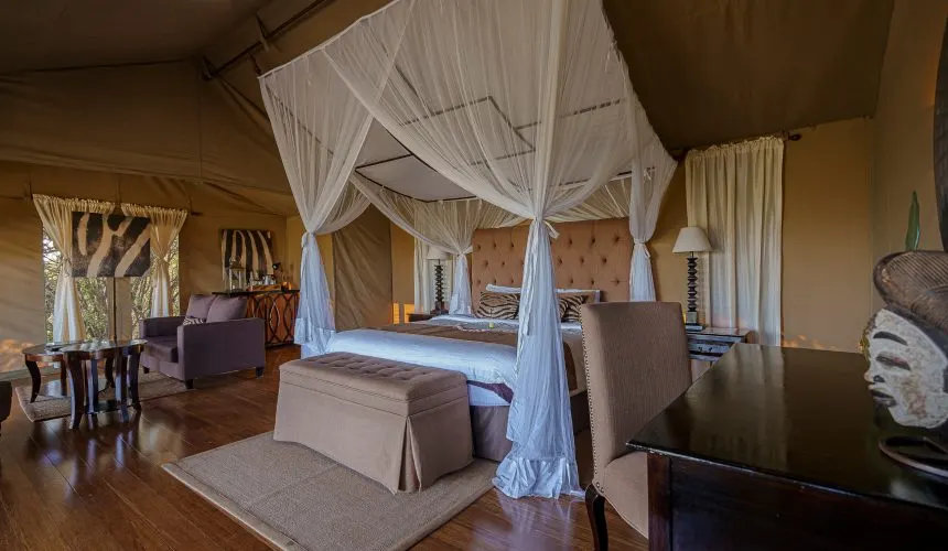 Tent interior