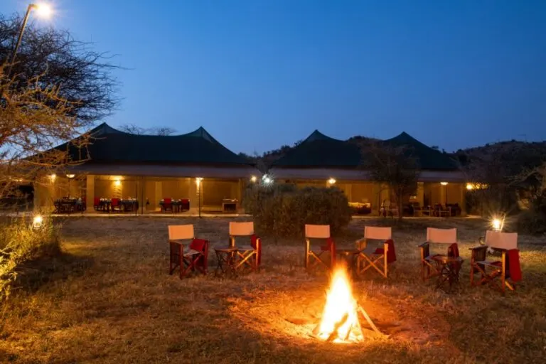 Nyikani Central campfire and main tents