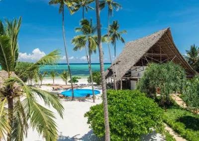 Pool and bungalow grounds