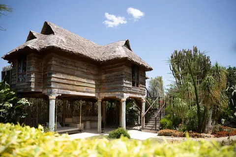 Segera raised thatched villa exterior; exact category unassigned