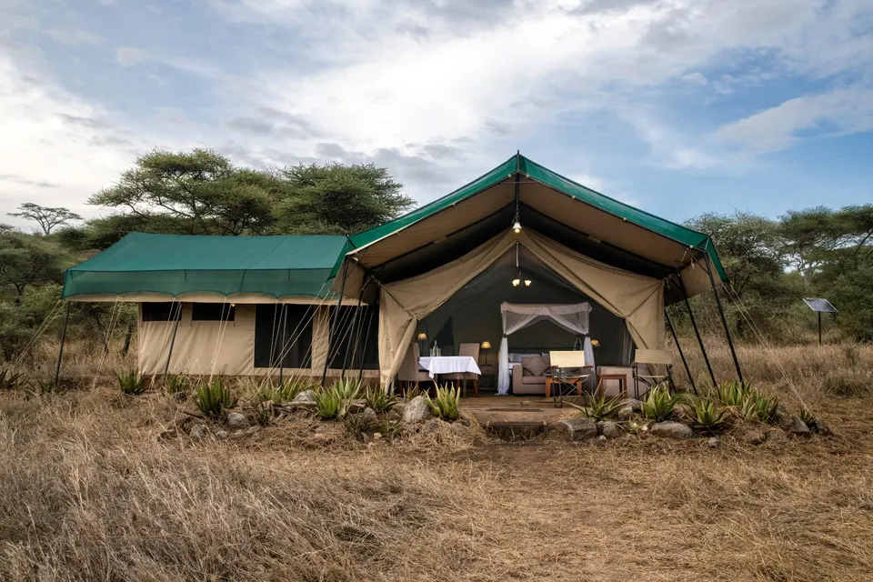 Family tent exterior