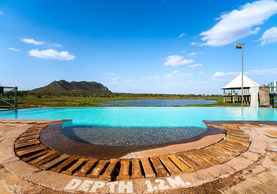 Voi Wildlife Lodge pool