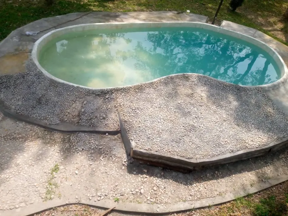Swimming pool in the camp grounds
