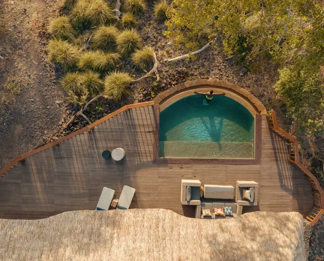 Finch Hattons Suite private heated plunge pool