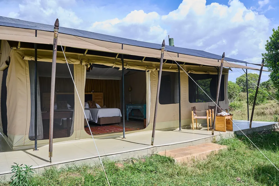 Saruni Wild tent exterior and veranda
