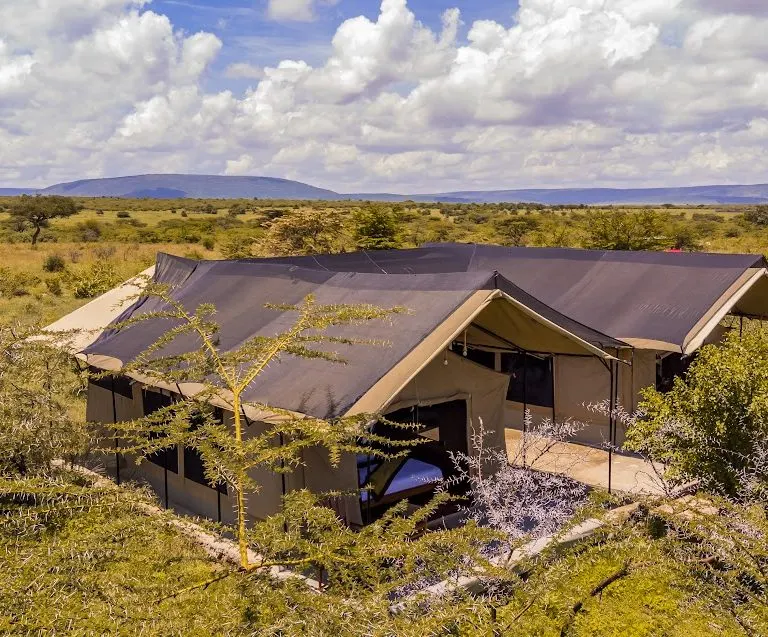 Mtito tent exteriors and private verandas