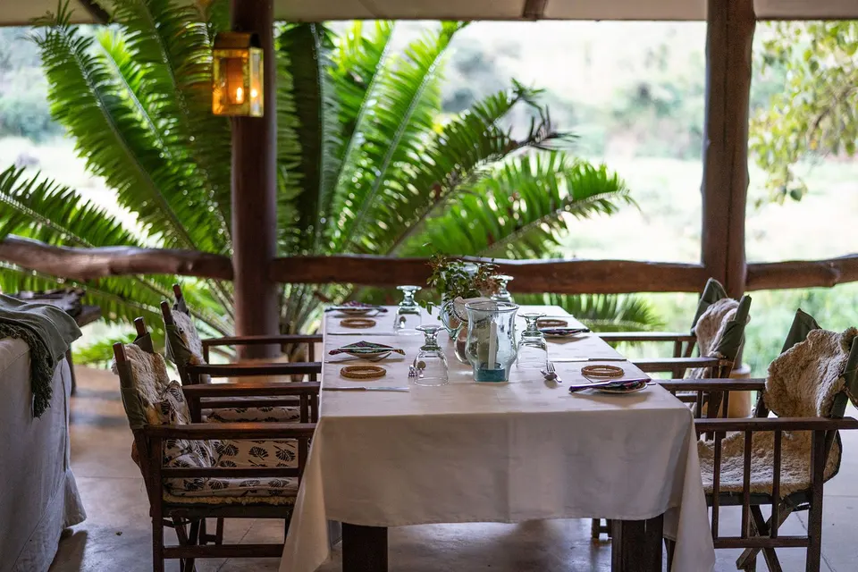 Kitich Forest Camp dining setting