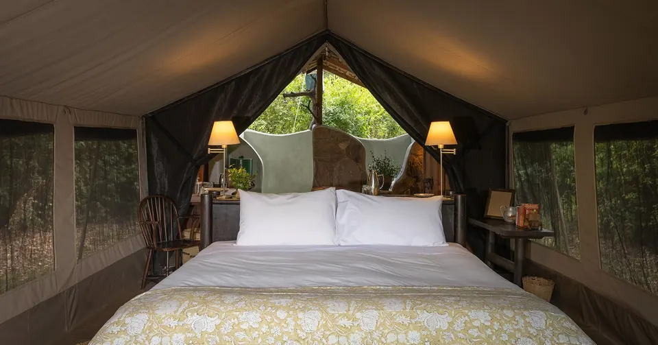 Kitich Forest Camp tent bedroom