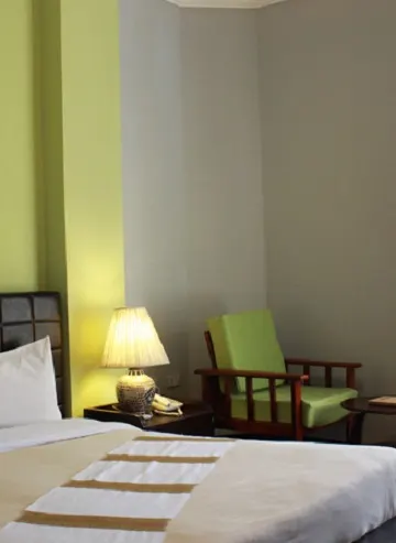Suite bedroom and sitting corner