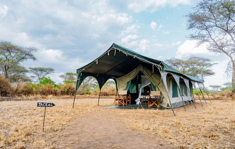 Central Serengeti tent exterior