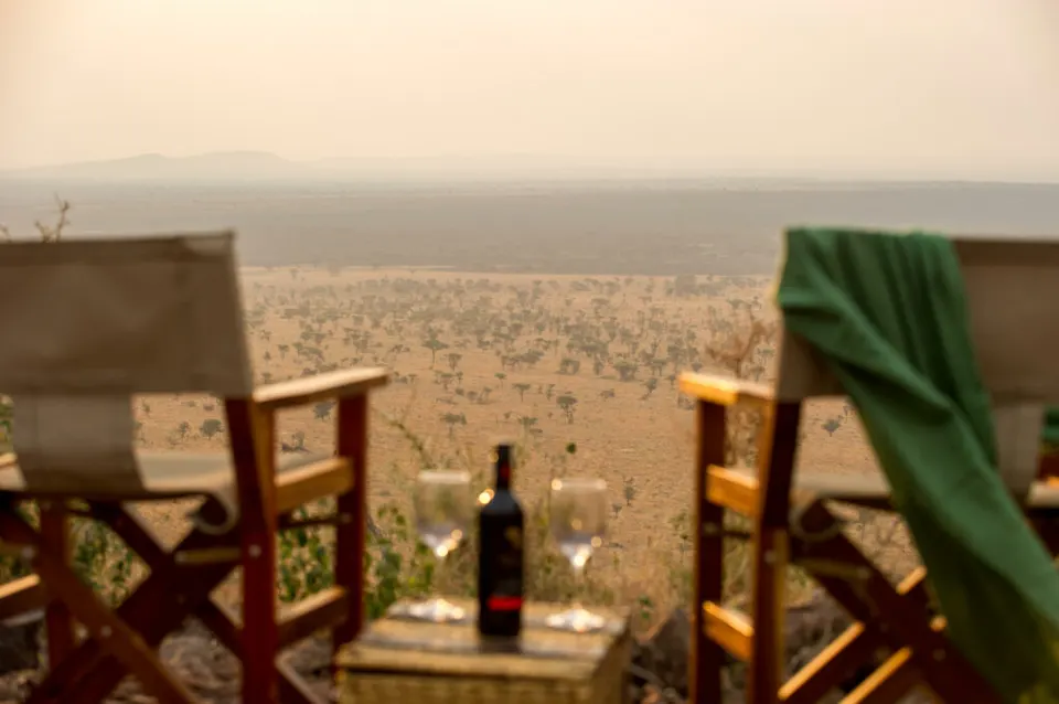 Private terrace chairs and outlook