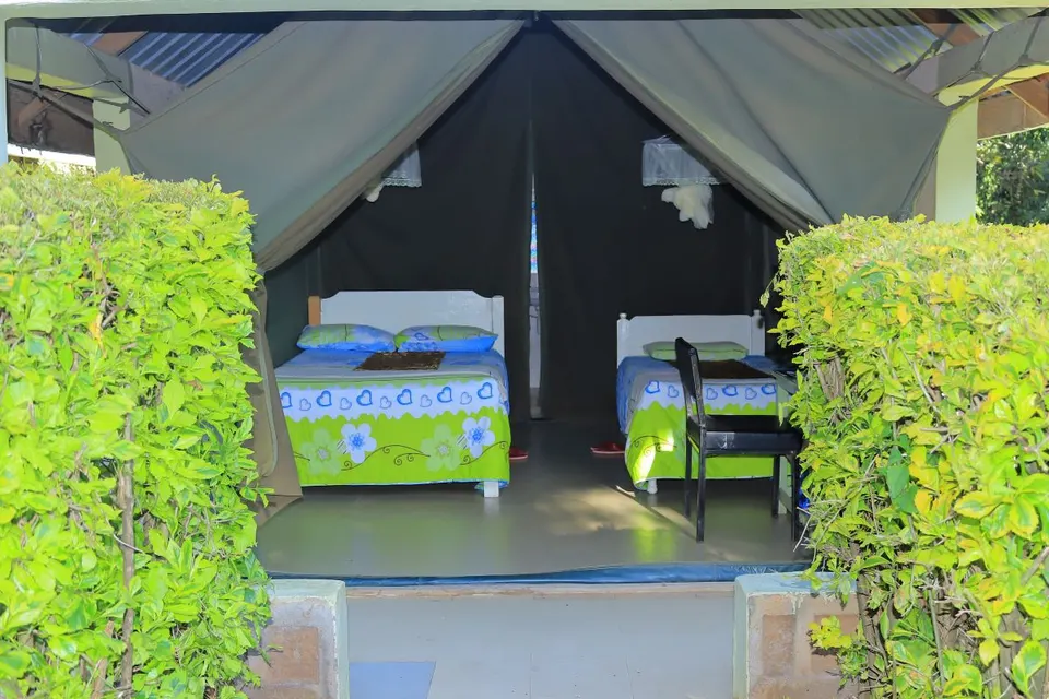 Superior tent accommodation exterior